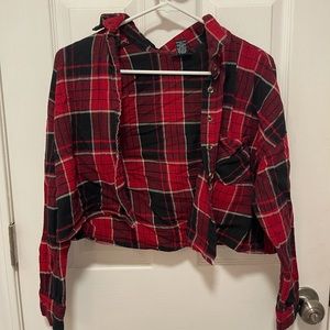 Cropped Red Flannel